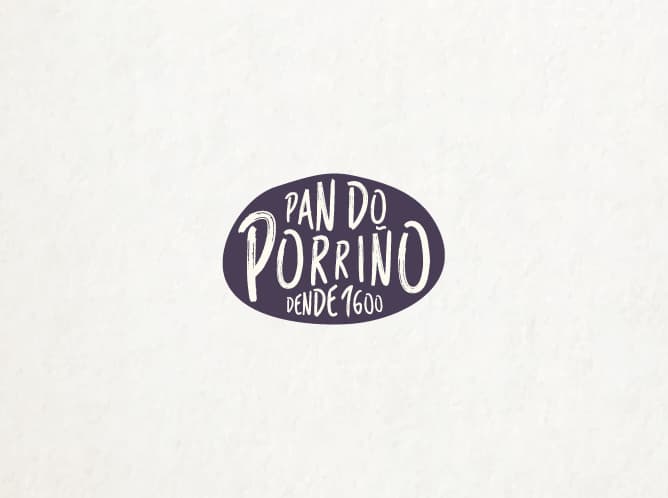 Aplicación del sistema de identidad en material promocional de Pan do Porriño