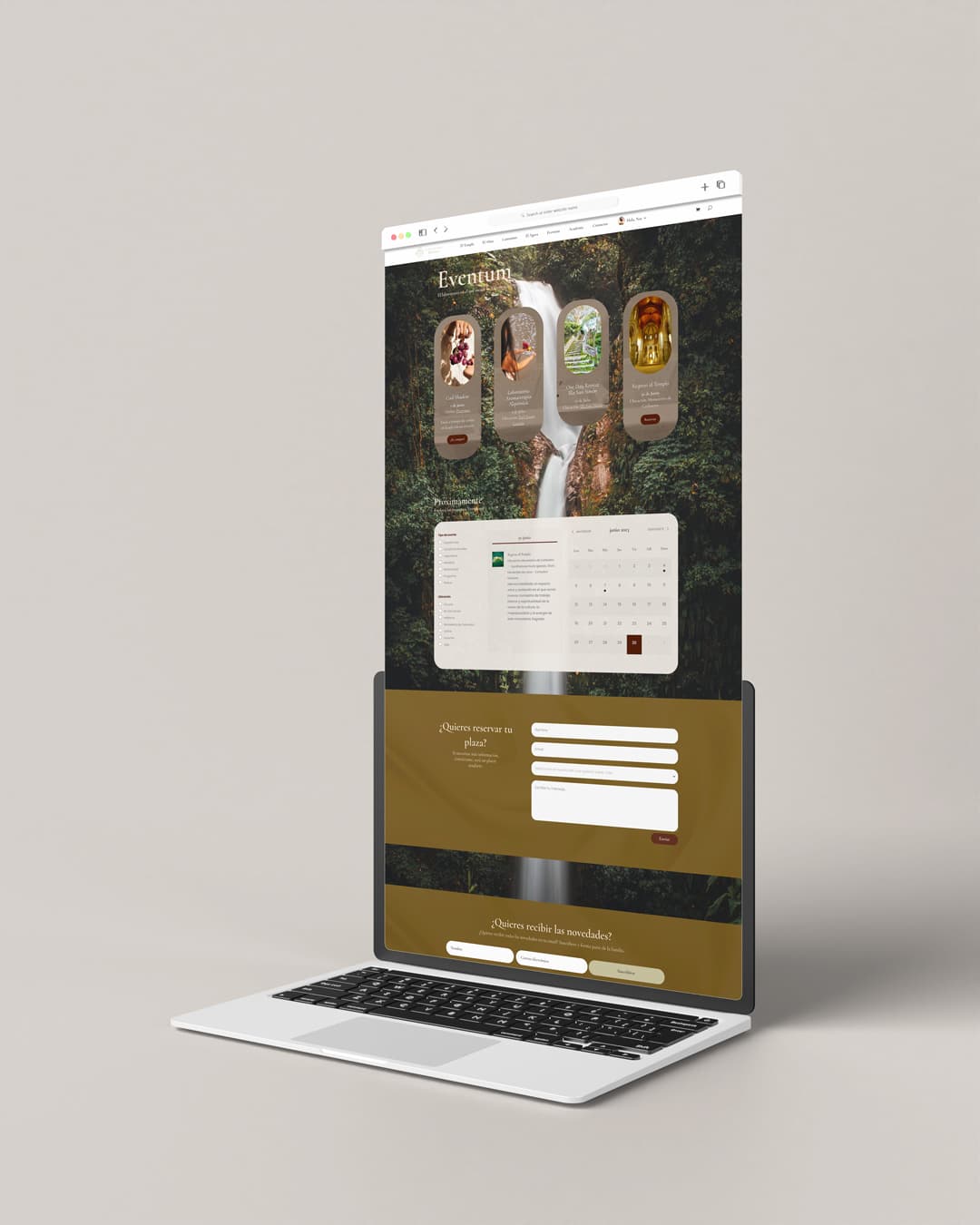 Web de Silvia Fernández De Luna — El Templo, página de inicio del ecosistema digital