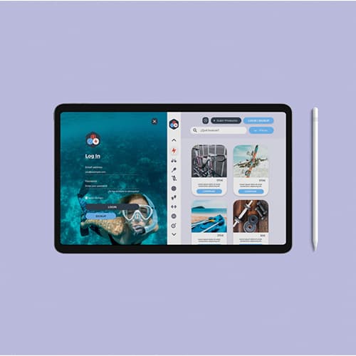 Vista móvil de Trainfy — detalle de anuncio con opciones de contacto