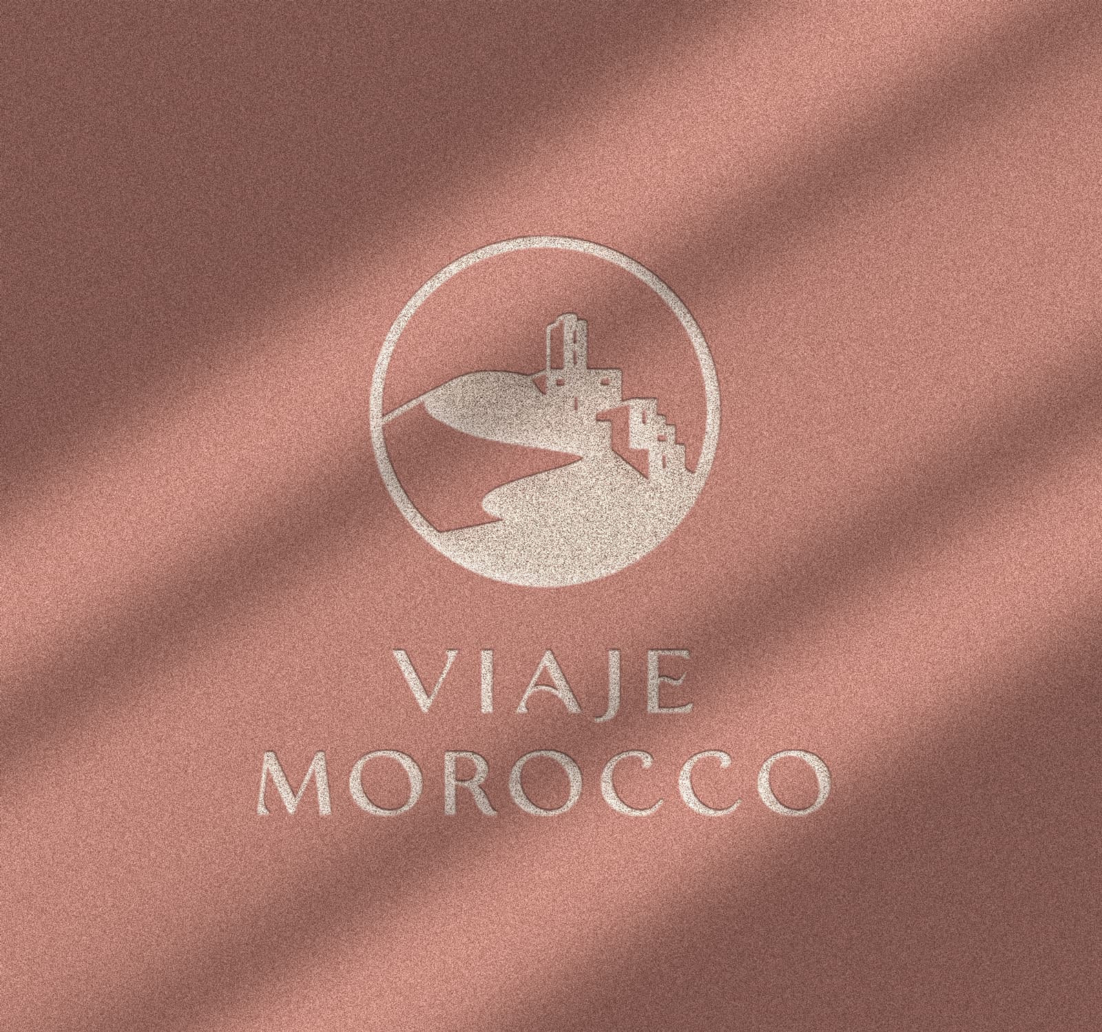 Viaje Morocco — aplicación de marca en material impreso