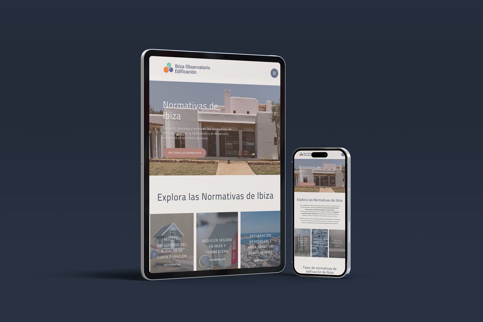 Sección de notas técnicas — archivo de normativa urbanística y edificación en Ibiza